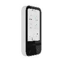 Render – Ajax KeyPad TouchScreen Jeweller - White – front 3_4.webp