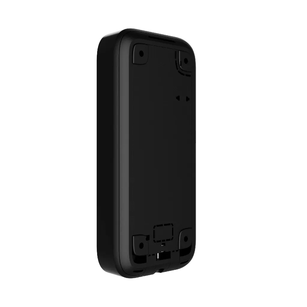 Render – Ajax KeyPad TouchScreen Jeweller - Black – back 3_4.webp